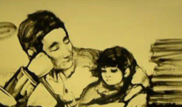 父亲沙画视频,父亲深情演绎家的温暖瞬间